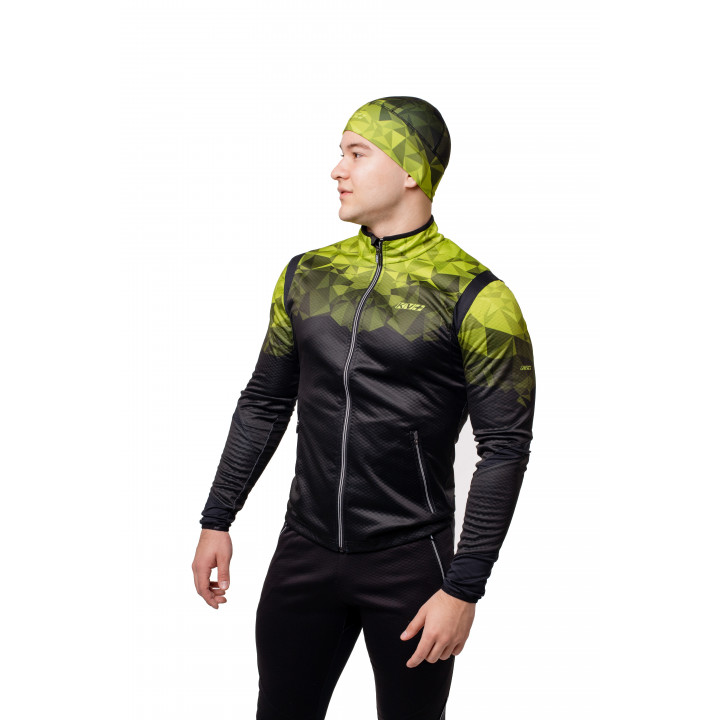 Шапка гоночная KV+ TORNADO 22A16S.106 black/green