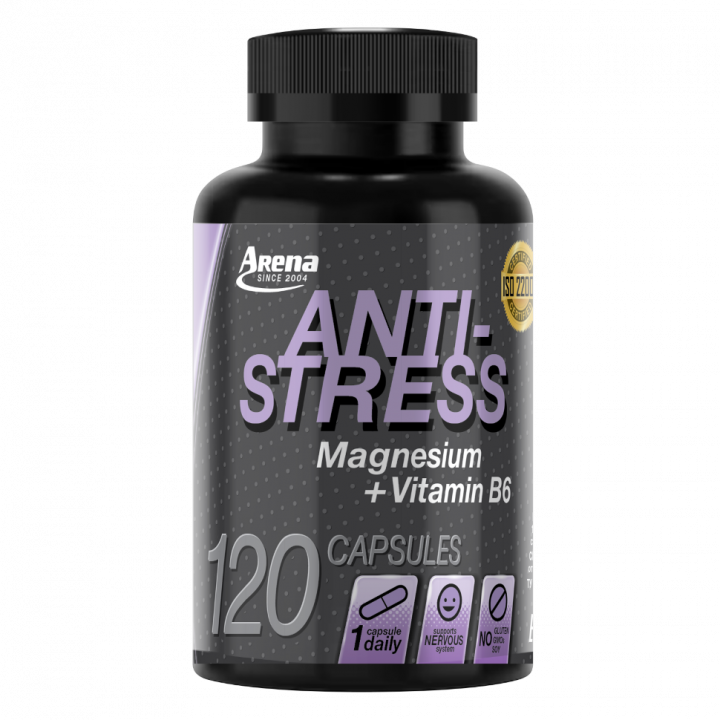 Магний Арена ANTI-STRESS Magnesium+Vitamin C 120 caps
