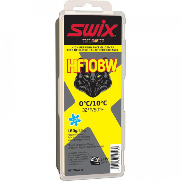 Парафин Swix HF10BW-18 /+10...0/ 180 gr. грязный снег black