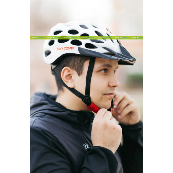 Шлем роллеры/вело SkiTime CARBOLIGHT white