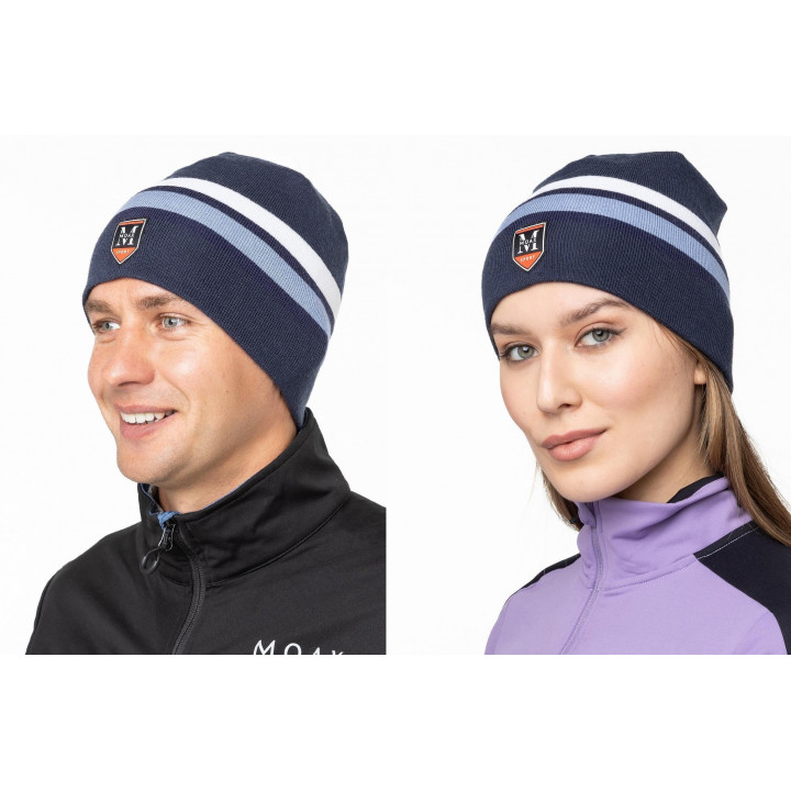 Шапка Moax TRADITION SPORT STRIPE 23575M 72100 grey/blue