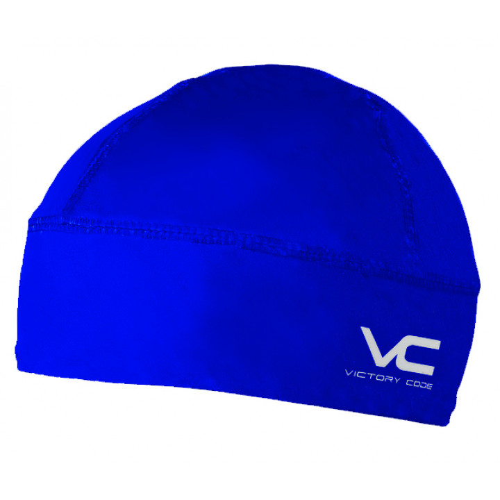 Шапка гоночная Victory Code WARM blue